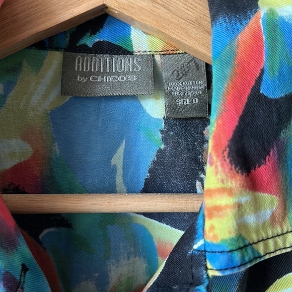 ADDITIONS BY CHICO’S Floral Jean Jacket - Picture 3 of 7